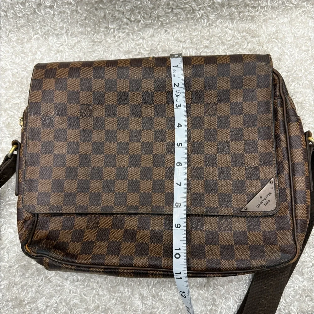Louis Vuitton Ebene Dark Brown Checkered Messenger Bag